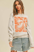 Load image into Gallery viewer, Be the Sunshine Graphic Sweatshirt: TEA ROSE / S