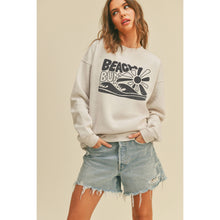 Load image into Gallery viewer, Beach Bum Graphic Sweatshirt: HEATHER DUSTY / L