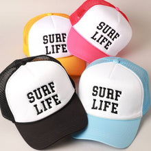 Load image into Gallery viewer, SURF LIFE Foam Trucker Cap: ONE SIZE / BLUE