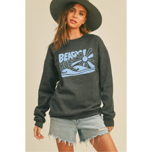 Load image into Gallery viewer, Beach Bum Graphic Sweatshirt: HEATHER DUSTY / L