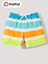 Load image into Gallery viewer, CAYUCOS COLORFUL STRIPED QUICK DRY SWIM TRUNKS FOR BOYS