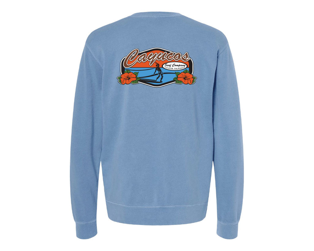 Cayucos Sunset Surfer Crew Neck