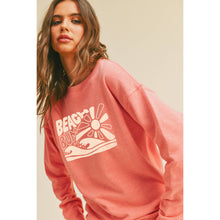 Load image into Gallery viewer, Beach Bum Graphic Sweatshirt: HEATHER DUSTY / L